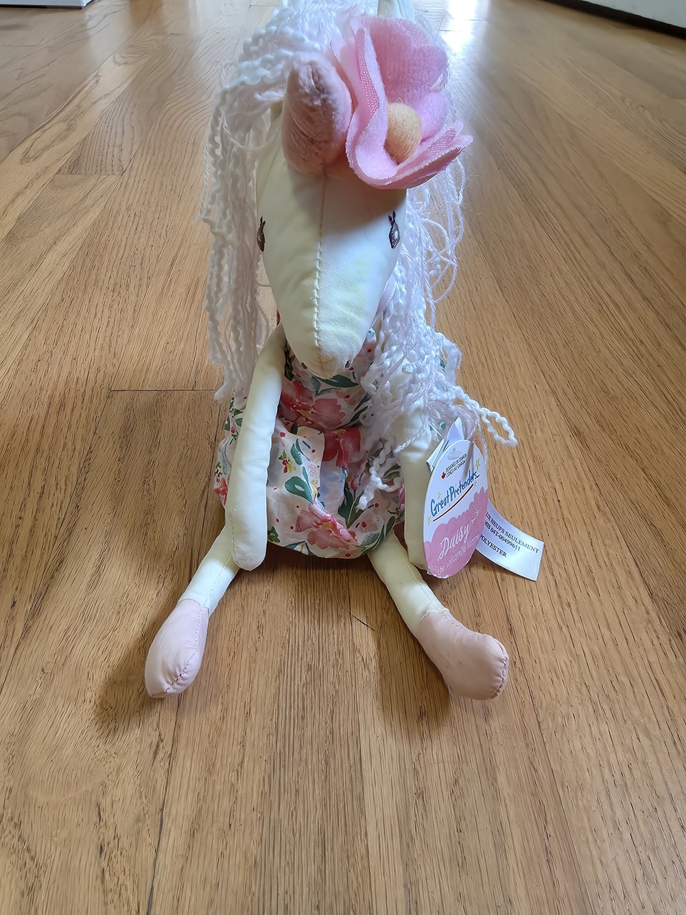 Great Pretenders Daisy Floral Fabric Doll - Pink Accent Home Accent